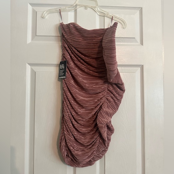 Express Dresses & Skirts - NWT! Express Strapless Side Ruched Dress